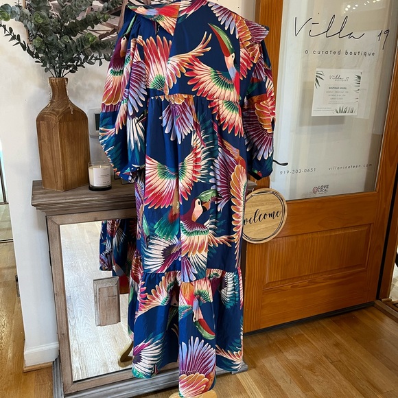 FARM Rio Anthropology Toucans Dress, Large, EUC - Picture 4 of 16